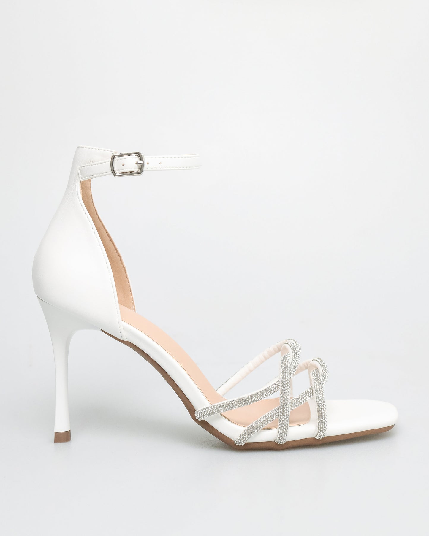 Ladies Gemstone Strap Heels
