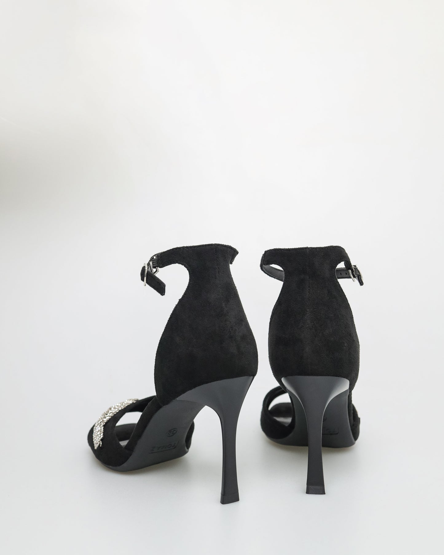 Ladies Gemstone Anklestrap Heels