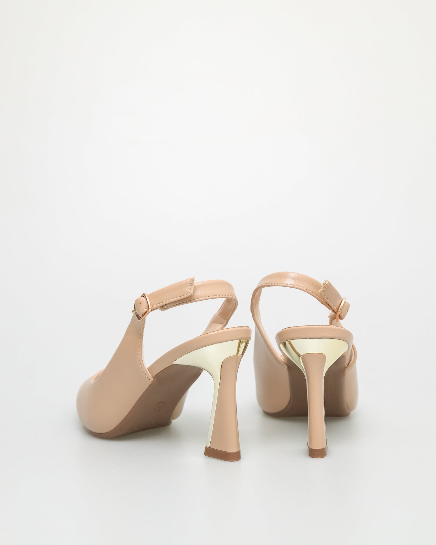 Ladies Gold Slingback Heels