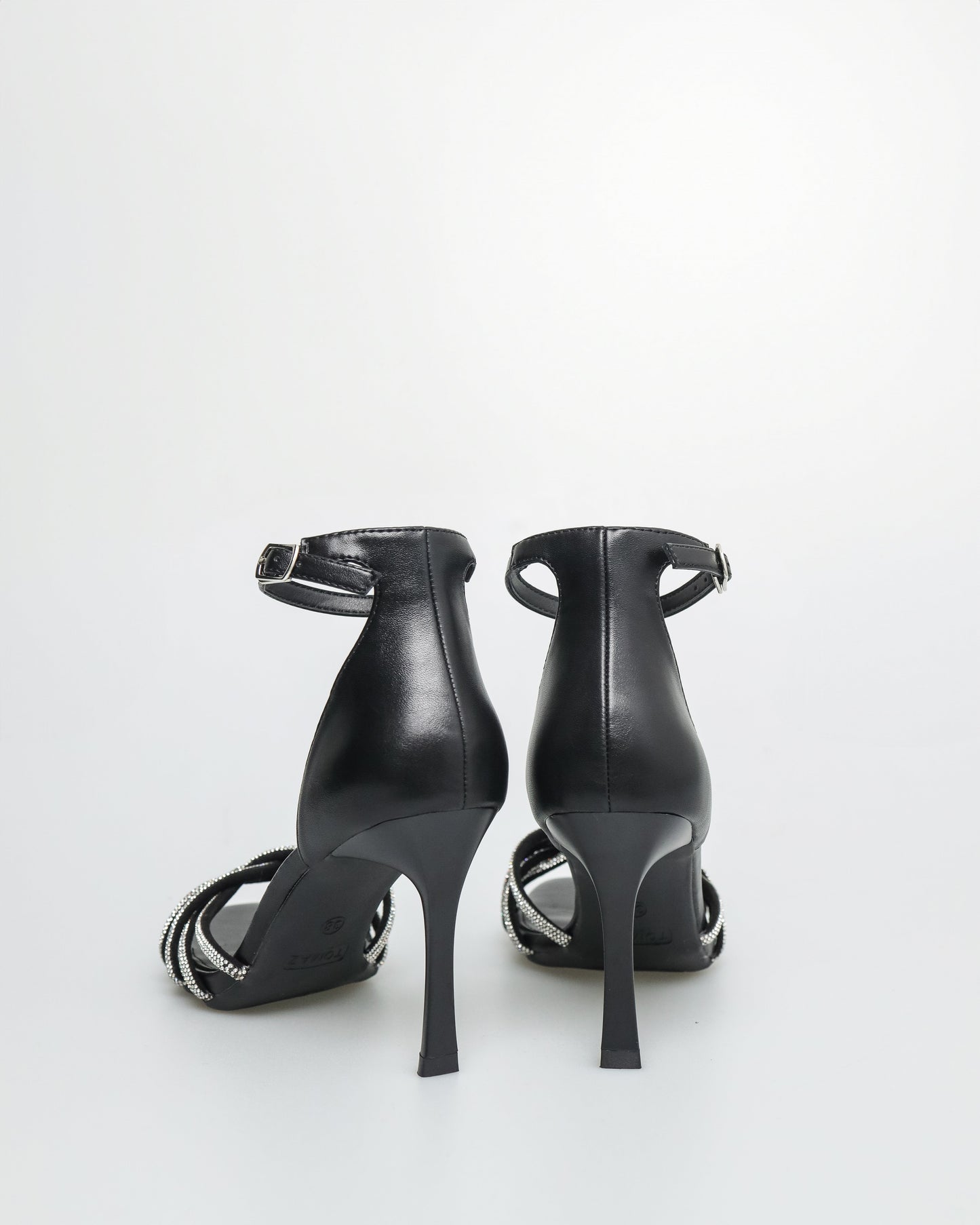 Ladies Gemstone Strap Heels
