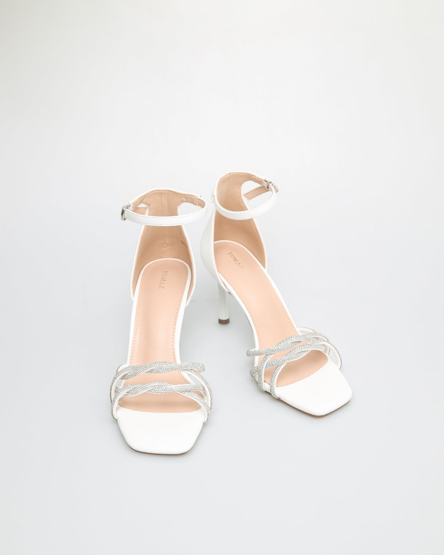 Ladies Gemstone Strap Heels