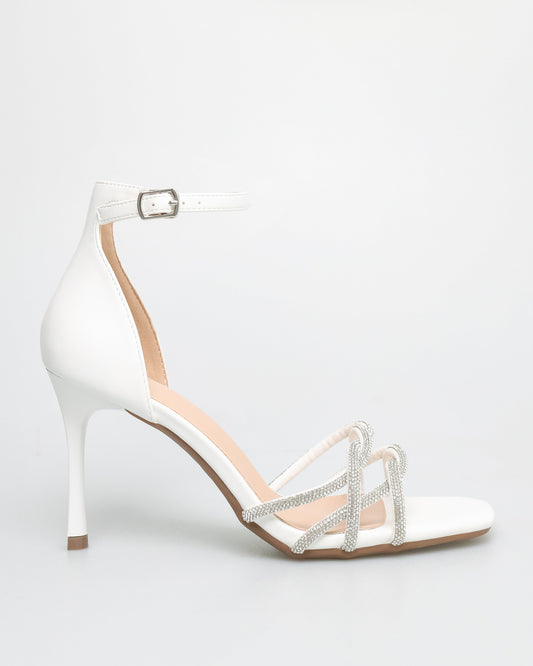Ladies Gemstone Strap Heels