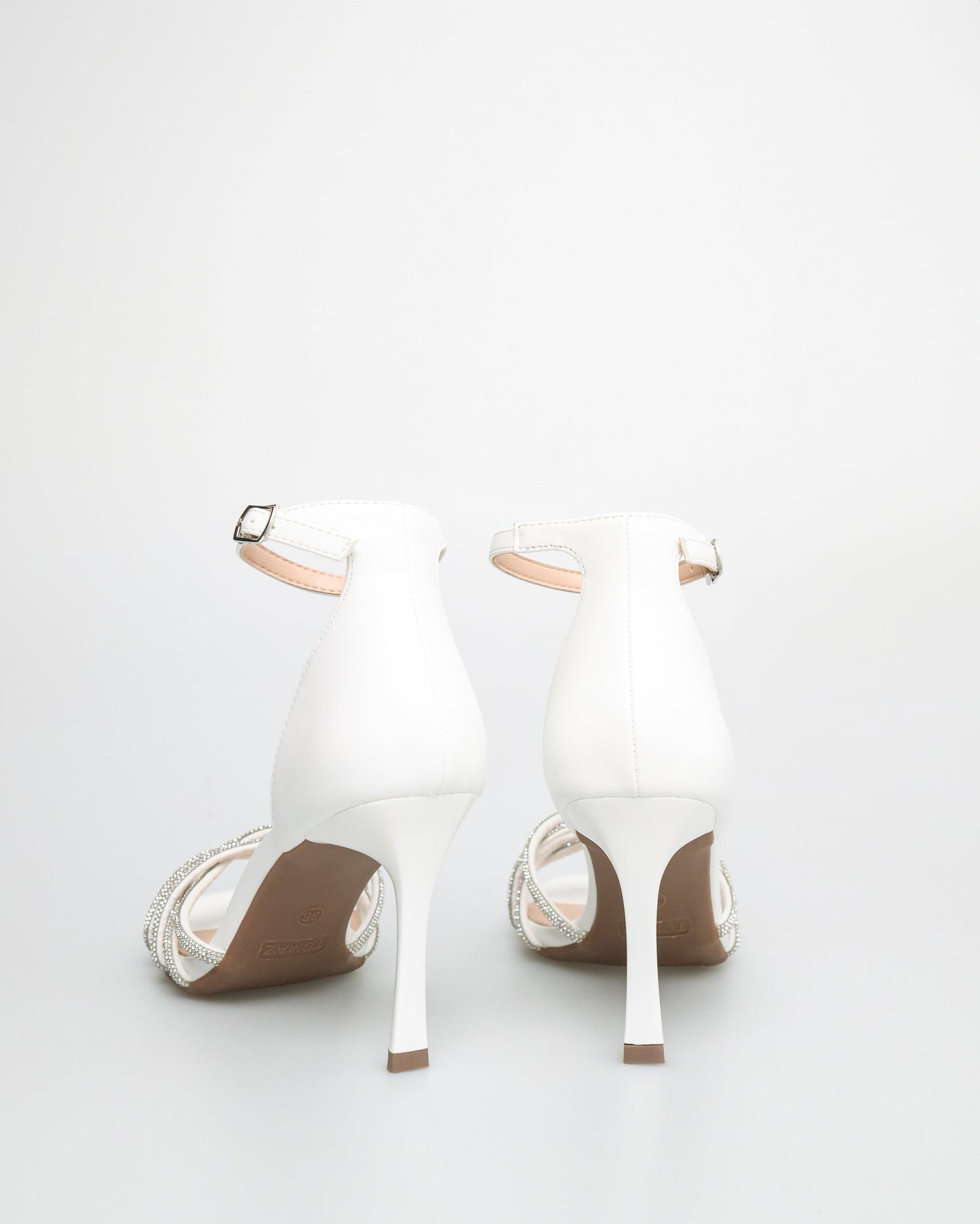 Ladies Gemstone Strap Heels