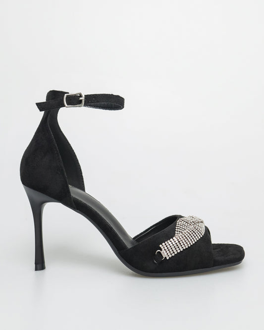 Ladies Gemstone Anklestrap Heels